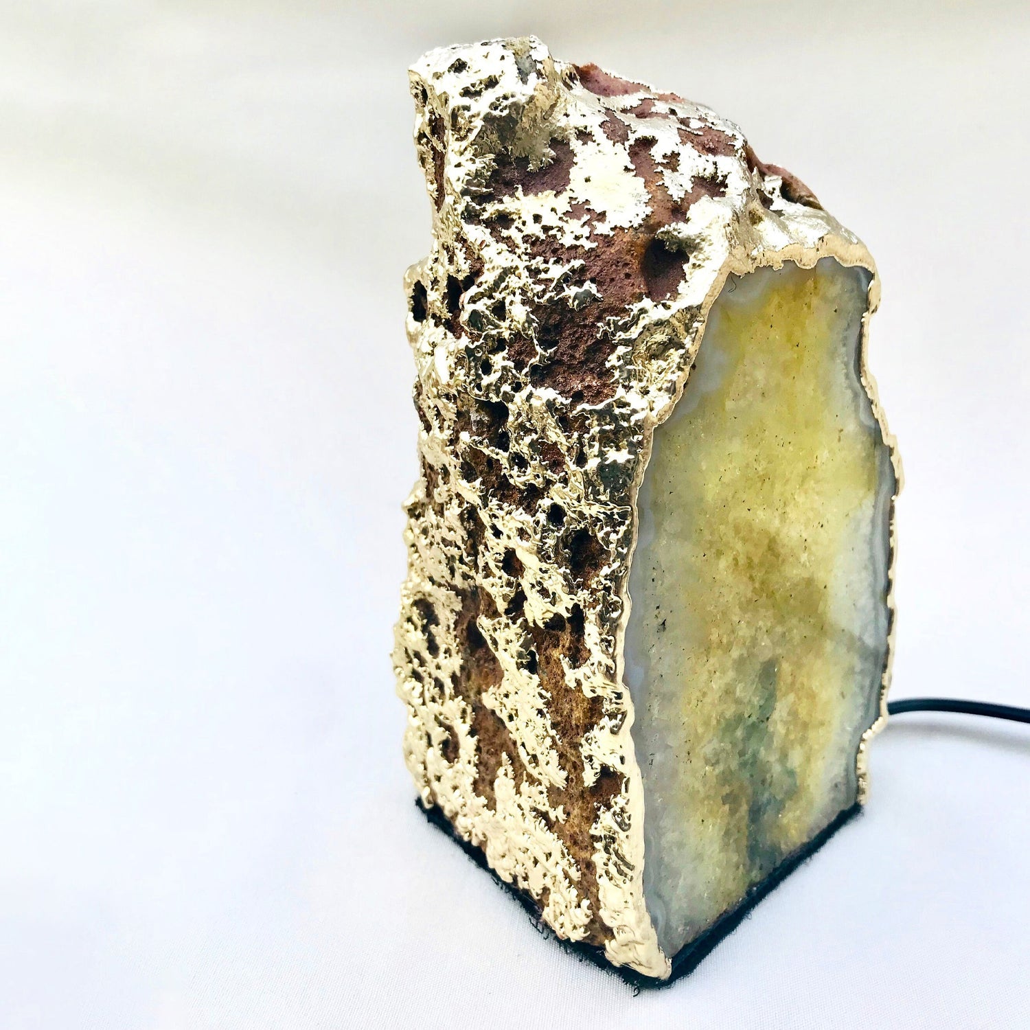 Yellow Agate/Gemstone/Lamp/Desk/Night Light-2