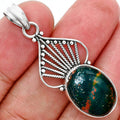 Natural Blood Stone - India Pendant P-1541 SDP157509-0